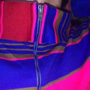 Stripped turtle neck